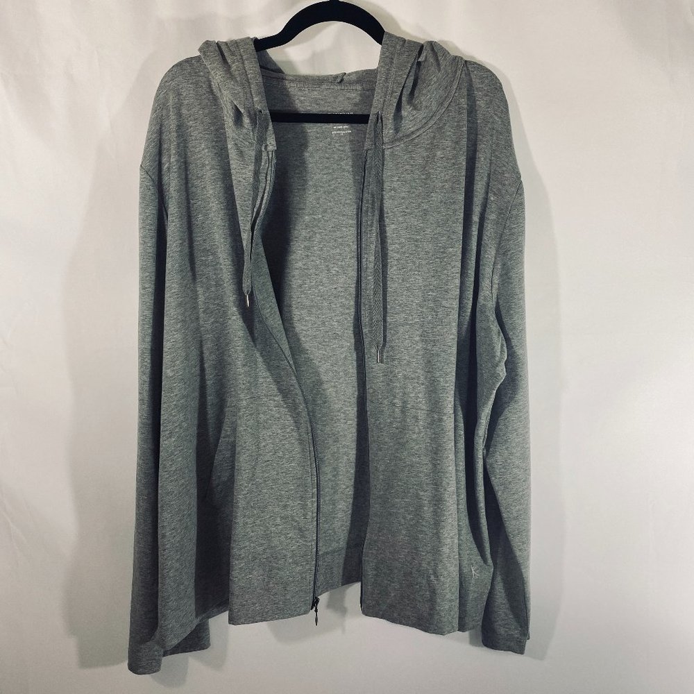 Danskin Women's Gray Sport Jacket with Hoodie